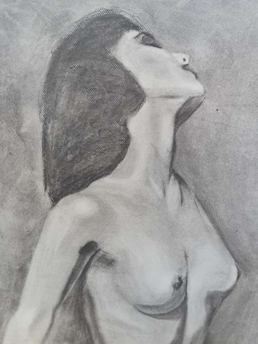 Large Nude Signed Painting