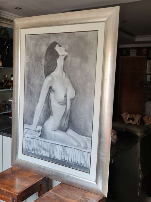 Large Nude Signed Painting