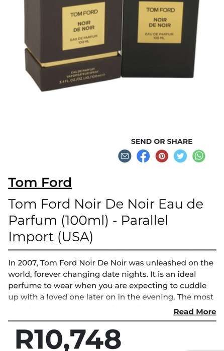 Tom Ford Noir De Noir Eau De Parfum 100ml