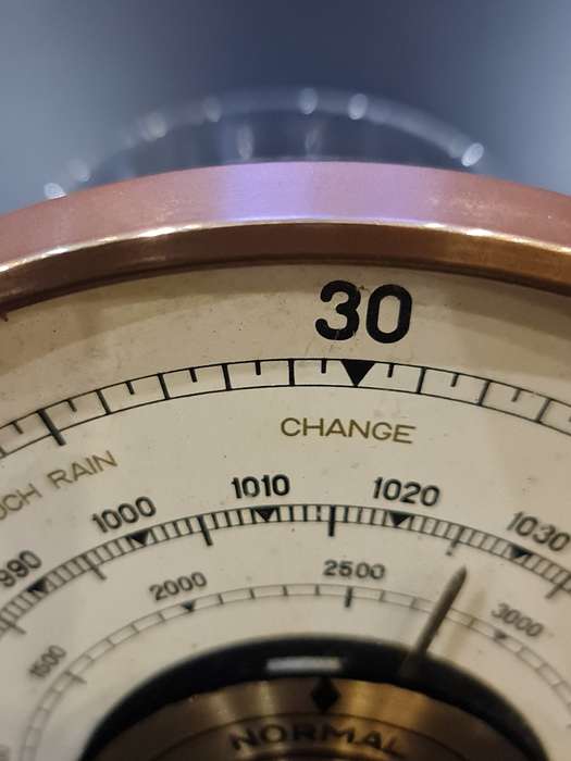 Jaeger 7.A.B. Table Barometer and Thermometer - France - 1960s.