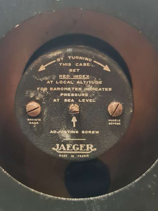 Jaeger 7.A.B. Table Barometer and Thermometer - France - 1960s.
