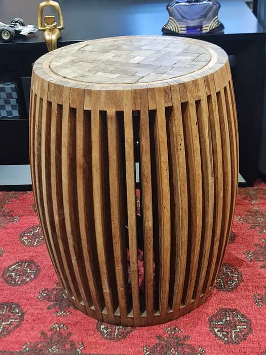 Slatted Wooden Coffee Table/Stool