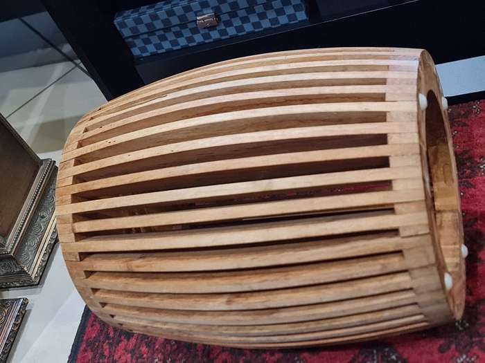 Slatted Wooden Coffee Table/Stool