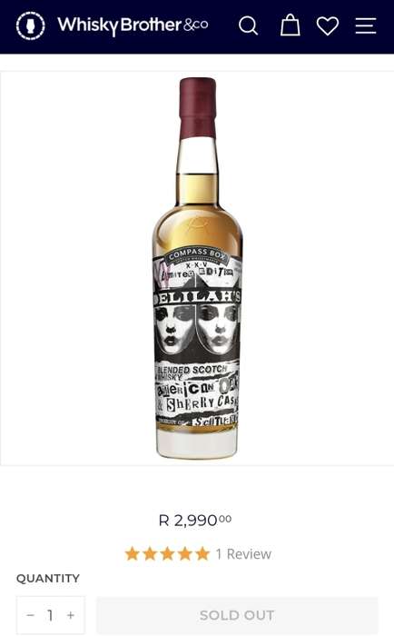 Compass Box Delilah's Limited Edition Whisky