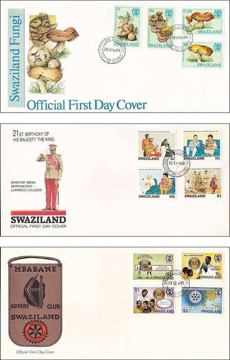 1978-1989 Swaziland FDCs x 10 *** Good CV !!!  ***