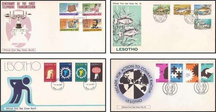 20 x  Lesotho FDC Selection (1976-1980) - 1 x Bid/Cover  *** CV = R1500++ ***