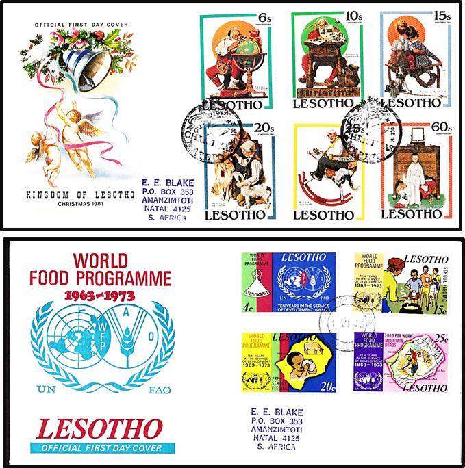 11 x Lesotho First Day Covers (1971-1982) - Great CV!!!