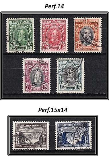 Extensive Southern Rhodesia Admiral Perforation Collection (P.12/11½/14)  *** CV = R6,000+ ***