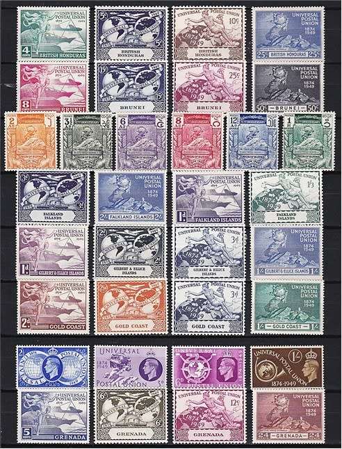 1949 UPU Mint (*) Sets x 35 - Some Very Difficult  *** CV  R3,500+ ***