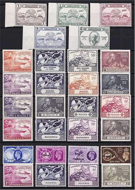 1949 UPU Mint (*) Sets x 35 - Some Very Difficult  *** CV  R3,500+ ***