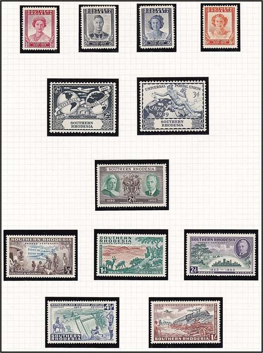 1932/53 S.Rhodesia MM(*) All Issues from CC.30-79 including KGVI Set  *** CV  R3,445 ***