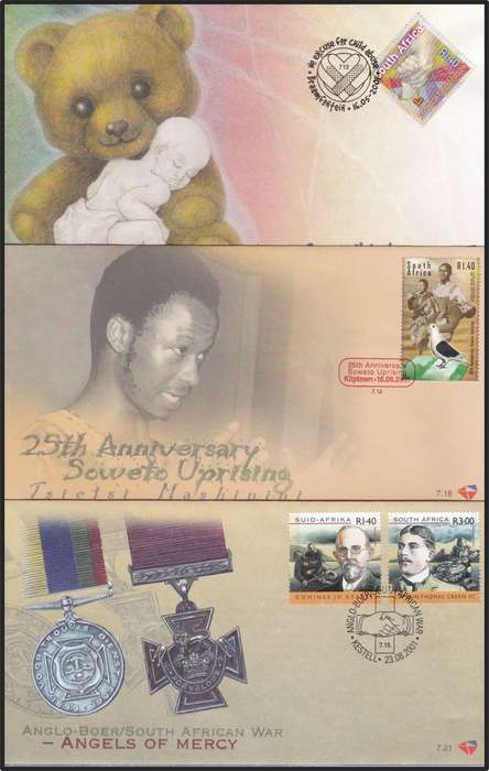 2001 RSA FDCs No.7.8-7.35 Selection @ CV  R1,478