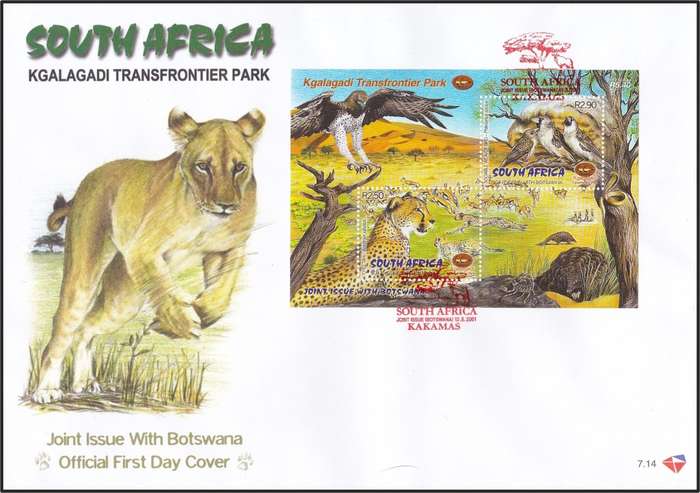2001 RSA FDCs No.7.8-7.35 Selection @ CV  R1,478