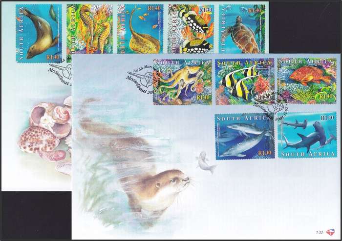 2001 RSA FDCs No.7.8-7.35 Selection @ CV  R1,478