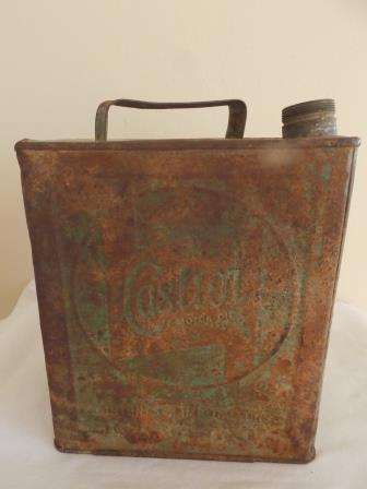 2 GALLON CASTROL OIL CAN - NO LID
