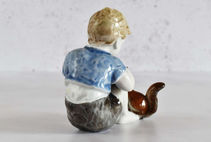 Rosenthal Germany Porcelain Figurine - Boy with Squirrel #1663