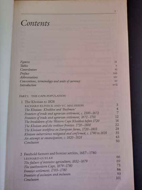 The Shaping of  South African Society 1652-1840 Richard Elphick & Hermann Giliomee