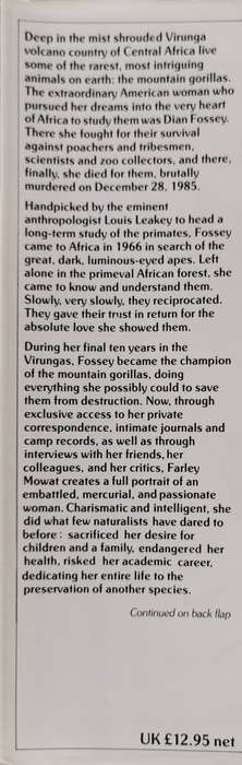 Woman in the Mists The Story of Diane Fossey and the Mountain Gorrilas of Africa by Farley Mowat