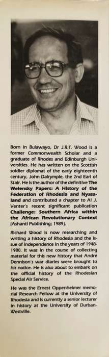 The War Diaries of Andre Dennison by J R T  Wood