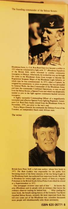 Selous Scouts Top Secret War by Lt.Col Ron Reid Daly as told to Peter Stiff
