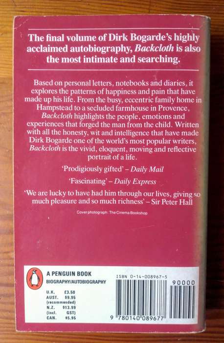 Backcloth by Dirk Bogarde