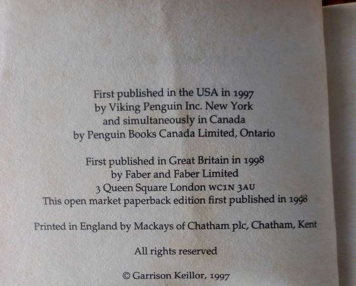 Wobegon Boy by Garrison Keillor