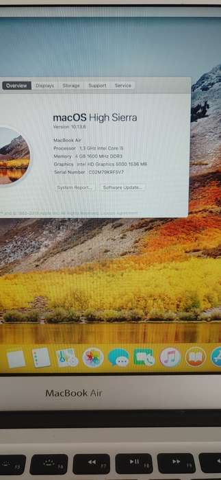 Apple Macbook Air Core i5 2013 Model 13"Display