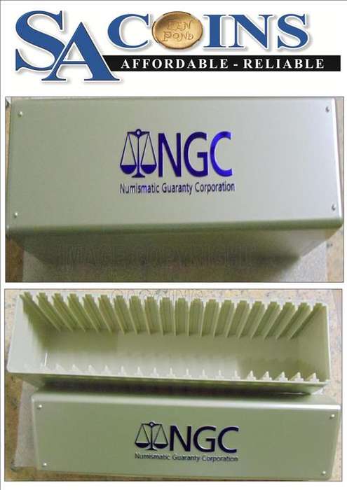 12 AVAI**NGC BOX FOR 20 SLABED COINS** BUY YOUR BOX NOW WHILE SO CHEAP STORES AWAY PERFECT INTO SAFE