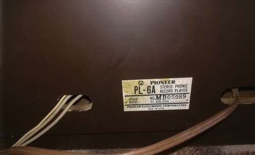***VINTAGE***PIONEER PL-6A Record Player, 2x PIONEER Speakers MODEL NO. C-GG-07817