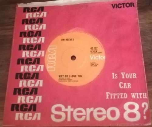 JIM REEVES - NOBODY`S FOOL 45RPM RECORD