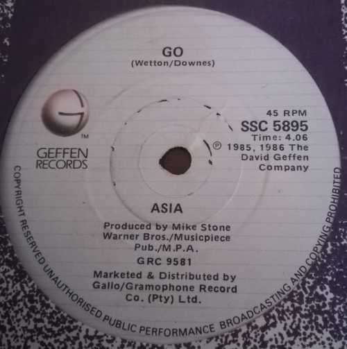 ASIA - GO 45RPM RECORD