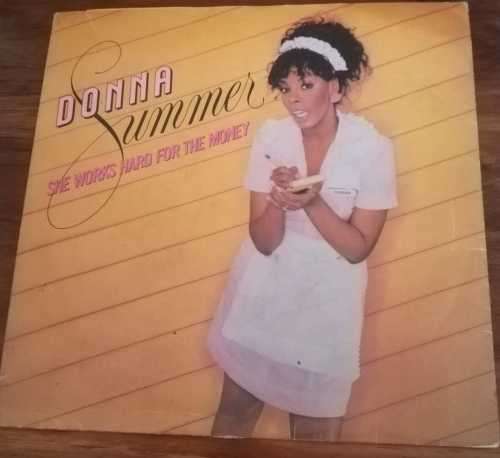DONNA SUMMER- SHE WORKS HARD FOR HER MONEY 45RPM RECORD