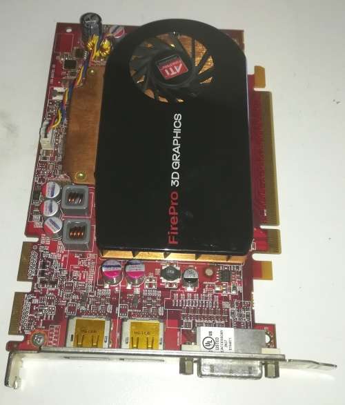AMD FirePro Graphics Card V5700 PCIE 512MB 2X Display Ports plus 1x DVI Port.
