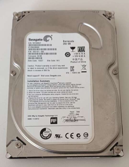 Seagate Barracuda 250GB Harddrive