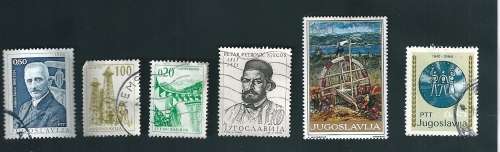 YUGOSLAVIA LOOSE STAMPS X6