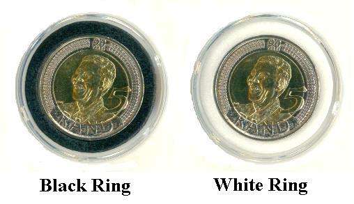 AIRTITE HOLDERS incl RINGS for Mandela R5 Coin imported from the USA