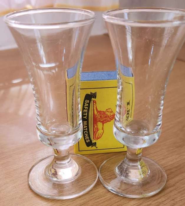 2 Sherry Glasses