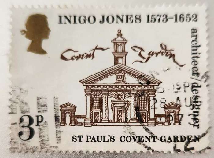 Stamp GB 1973 The 400th Anniversary of the Birth of Inigo Jones, Architect and Designer