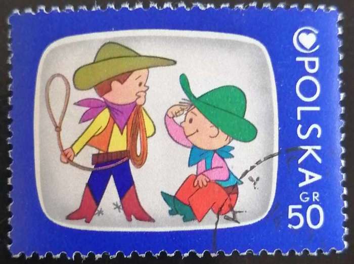 Stamp Poland 1975 Popular Film and Child Television Program Heroes
