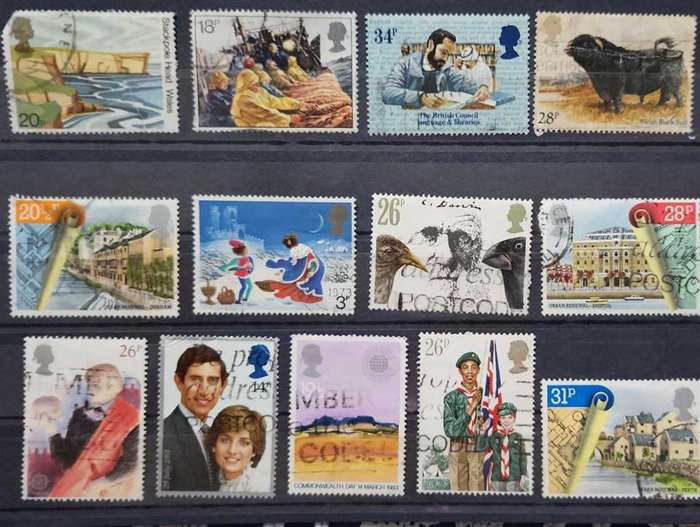 Stamps GB mixed card