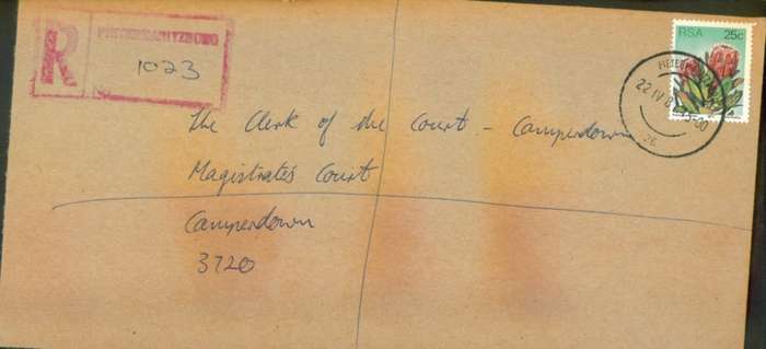 Postal History RSA Pietermaritzburg