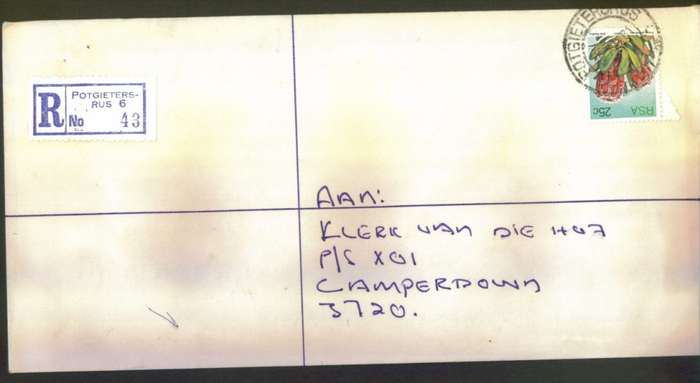 Postal History RSA Potgietersrus