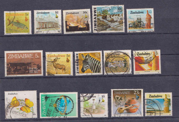 Stamps Zimbabwe Mix Card