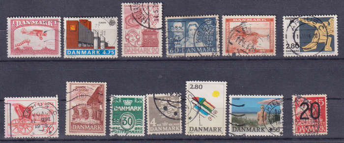 Stamps Denmark Mix Card