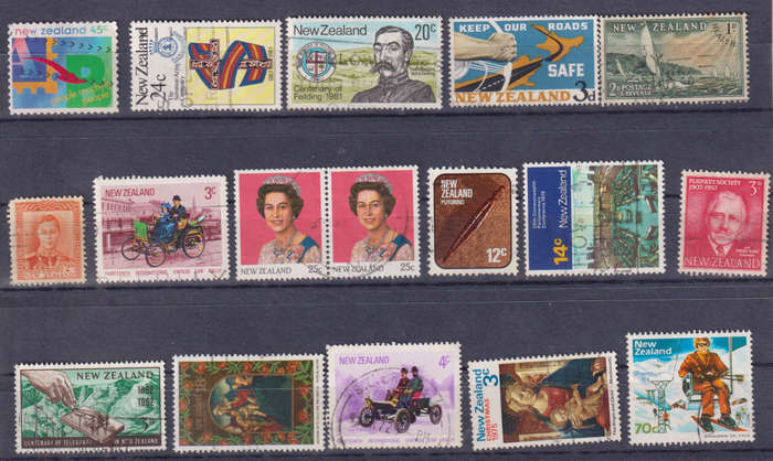 Stamps New Zealand Mix Card