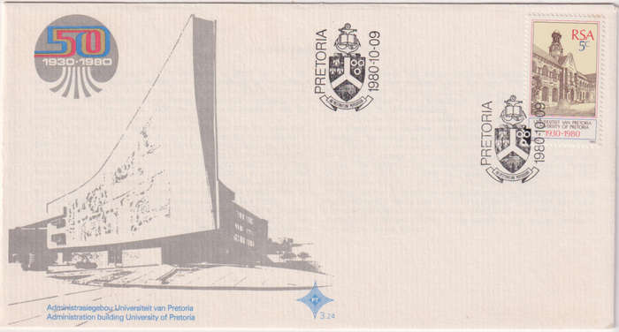 FDC RSA 1980 The 50th Anniversary of University of Pretoria