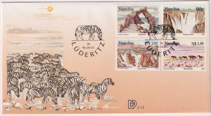 FDC Namibia 1996 Tourism