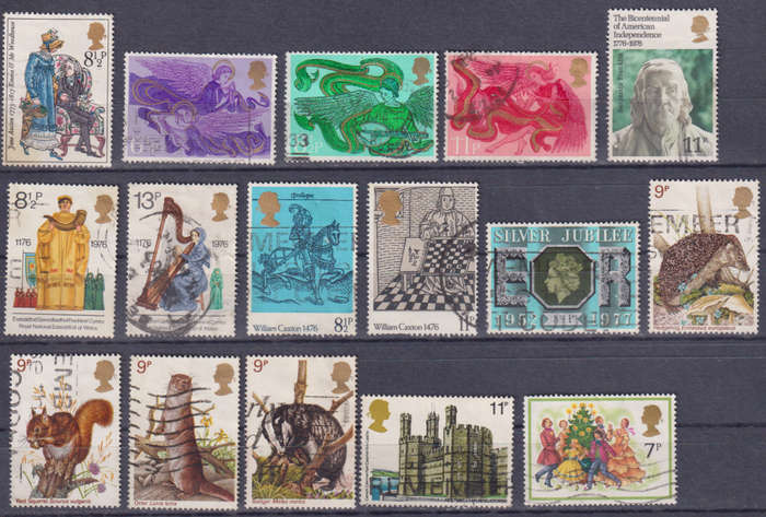 Stamps GB mixed card