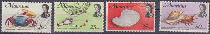Stamps Mauritius Mix Card
