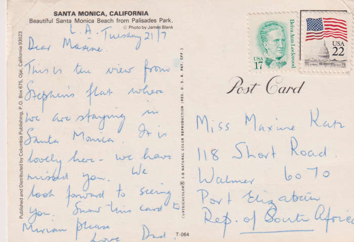 Post Card / Maxi Card used